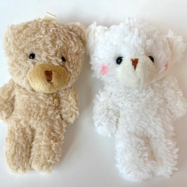 Small Stuffed Teddy Bear Doll Accessory Craft Supply Ornament Gift Tag