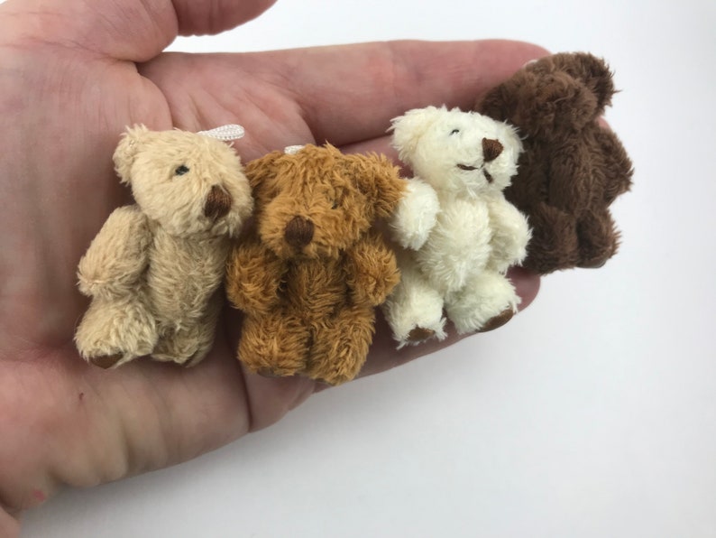 Very Tiny Soft Fuzzy Stuffed Teddy Bear For 6yrs or older | Etsy