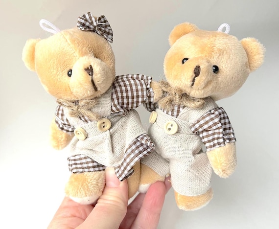 Peluche Orsetto PATKAW 12pcs Mini Orso Peluche Animali Piccoli Orsetti Bambola Morbido Piccolo Peluche Animali Farciti Per FAI DA TE San Compleanno Festa Di Nozze Bomboniere Orsetti Albero Di Natale