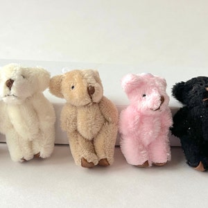 Very Tiny Soft Fuzzy Stuffed Teddy Bear (For 6yrs or older)