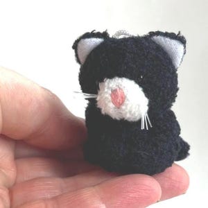 Miniature Plush Cat Kitten Stuffed Animal Doll Accessory Dollhouse Toy Craft Supply Backpack Pendant (6yrs or older)