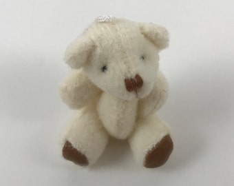 Miniature Plush Teddy Bear Dollhouse Toy Stuffed Bear (6 yrs or older)