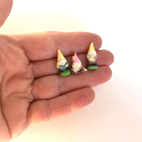 Tiny Gnomes Fairy Garden, Craft Supply (set of 3)