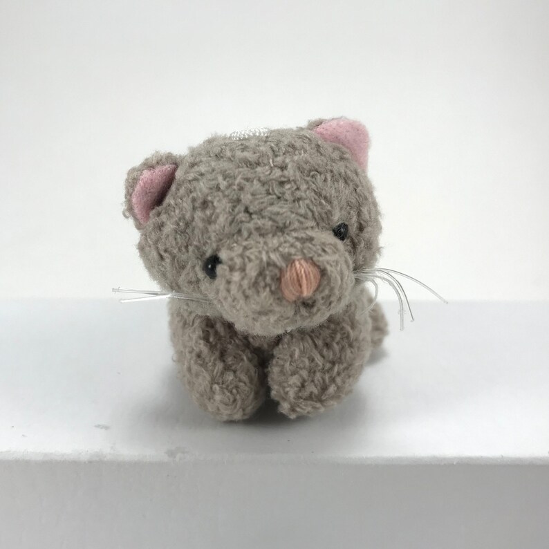 Miniature Plush Cat Kitten Stuffed Animal Doll Accessory | Etsy