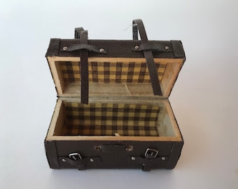 Dollhouse Trunk Treasure Chest Suitcase (bears separate)