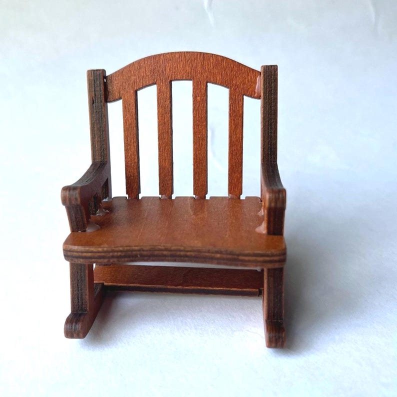 Miniature Rocking Chairs Miniature Rocking Chair Dollhouse Fairy Garden - Etsy