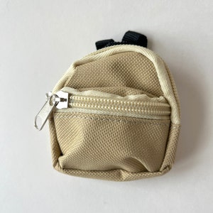 Doll Backpack Tiny Backpack Miniature Teddy Bear Travel Pack Animals sold separatley Beige