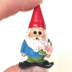 Miniature Gnome Figurine Fairy Garden Dollhouse