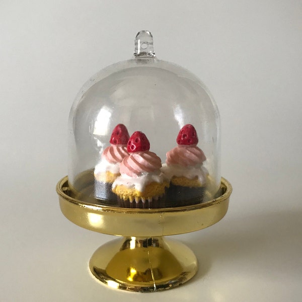 Doll Cake Stand Dollhouse Cupcake Stand Toy Dessert Stand Plate Miniature Cupcakes Cabochon Doll Food