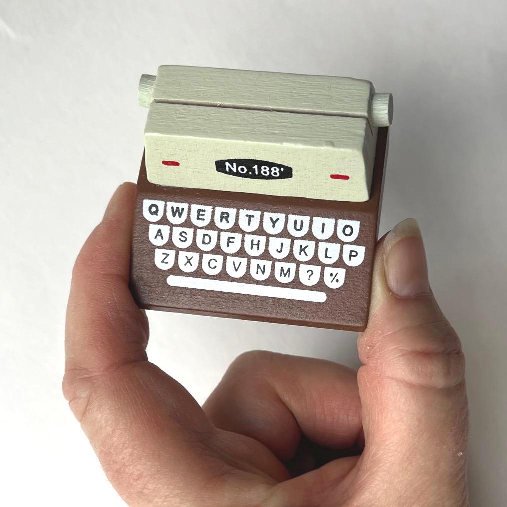 その他 YU Miniature Typewriter Dollhouse Typing - Etsy