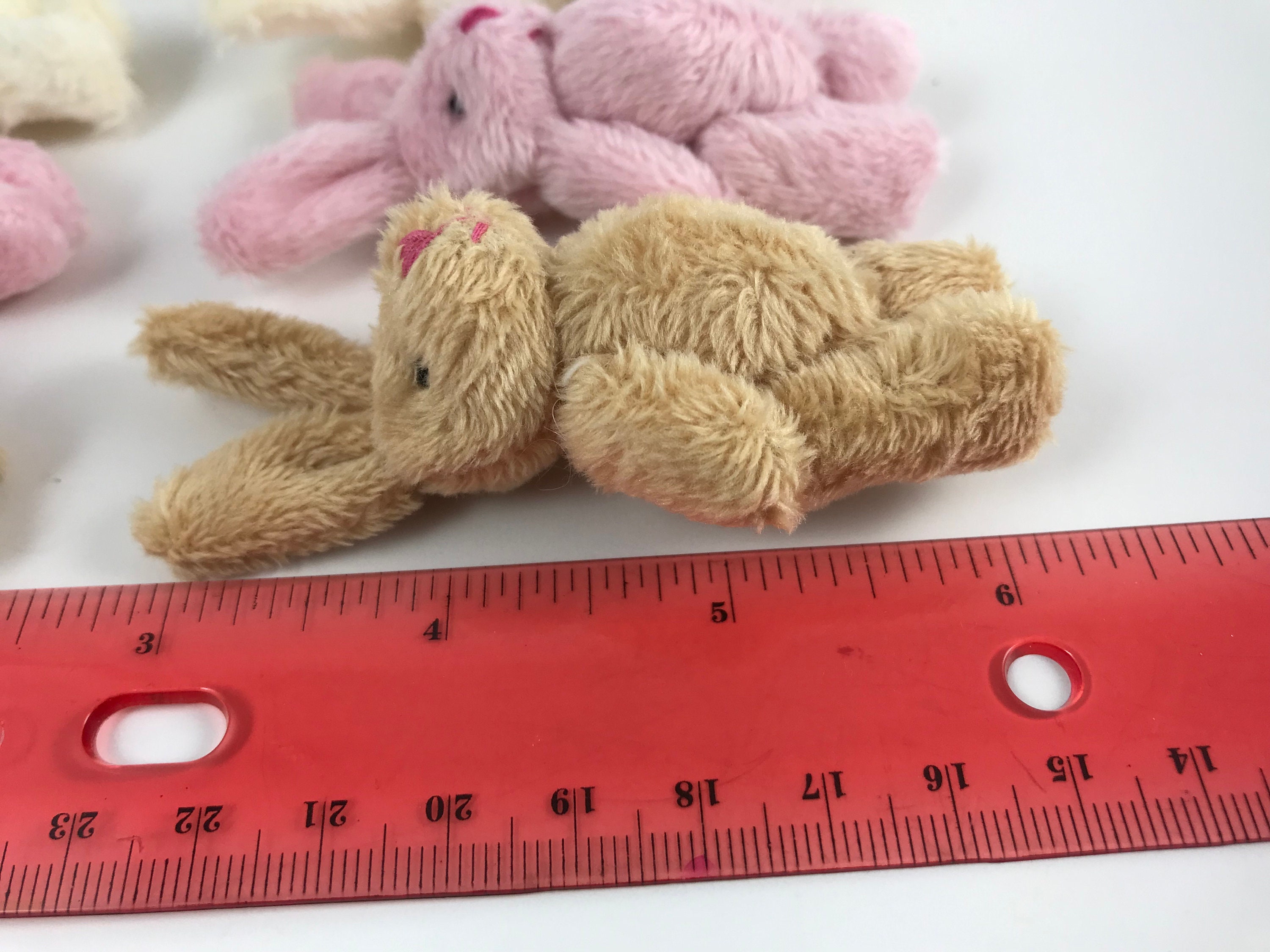 Six Mini Bunny Rabbits Tiny Bunny Rabbits Mini Stuffed Animal Tiny ...