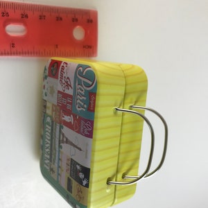 Doll Suitcase Dollhouse Suitcase Doll Toy Mini Storage Tin Small Tin Travel Tin Mini Suitcase Altoid Tin Toy image 6