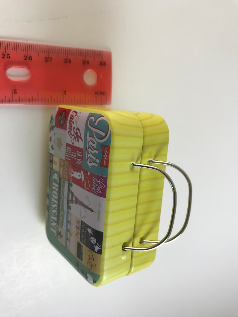 Doll Suitcase Dollhouse Suitcase Doll Toy Mini Storage Tin Small Tin Travel Tin Mini Suitcase Altoid Tin Toy image 6