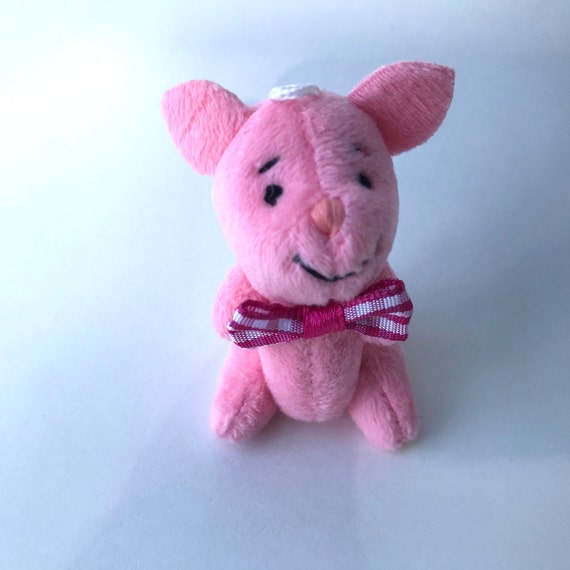 Miniature Plush Pig Mini Stuffed Pig Stuffed Animal Craft Etsy