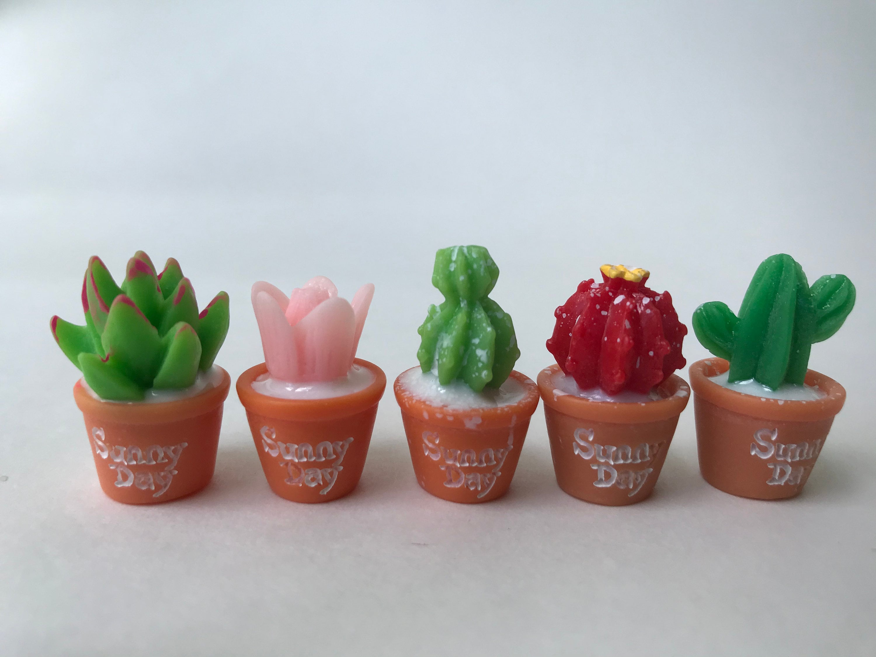 7pcs Mini Cactus Shaped Decoration, Faux Potted Cactus Micro Landscape  Ornament For Garden