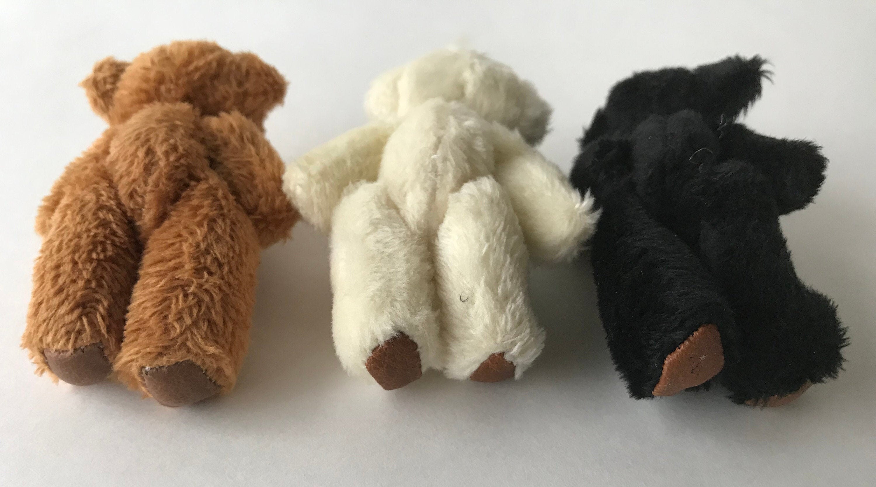 Dollhouse Miniature Super Soft Brown Shaggy Teddy Bear for sale online 