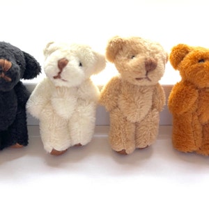Sehr winziger weicher Fuzzy gefüllter Teddybär für 6yrs oder älter All Four Colors