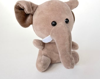 Small Plush Elephant for Craft, Doll Accessory, Party Decoration