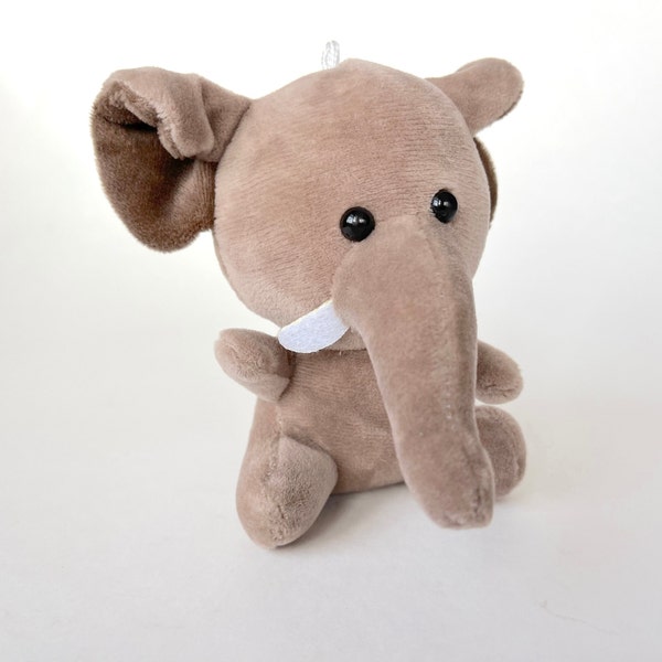 Small Plush Elephant for Craft, Doll Accessory, Party Decoration