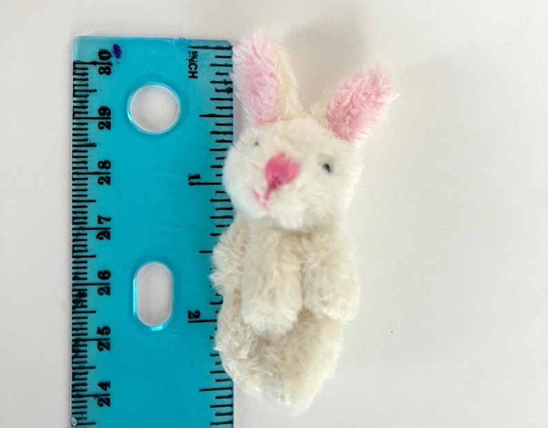 Mini Plush Bunny Tiny Stuffed Easter Rabbit Small Bunny Doll Toy Craft ...