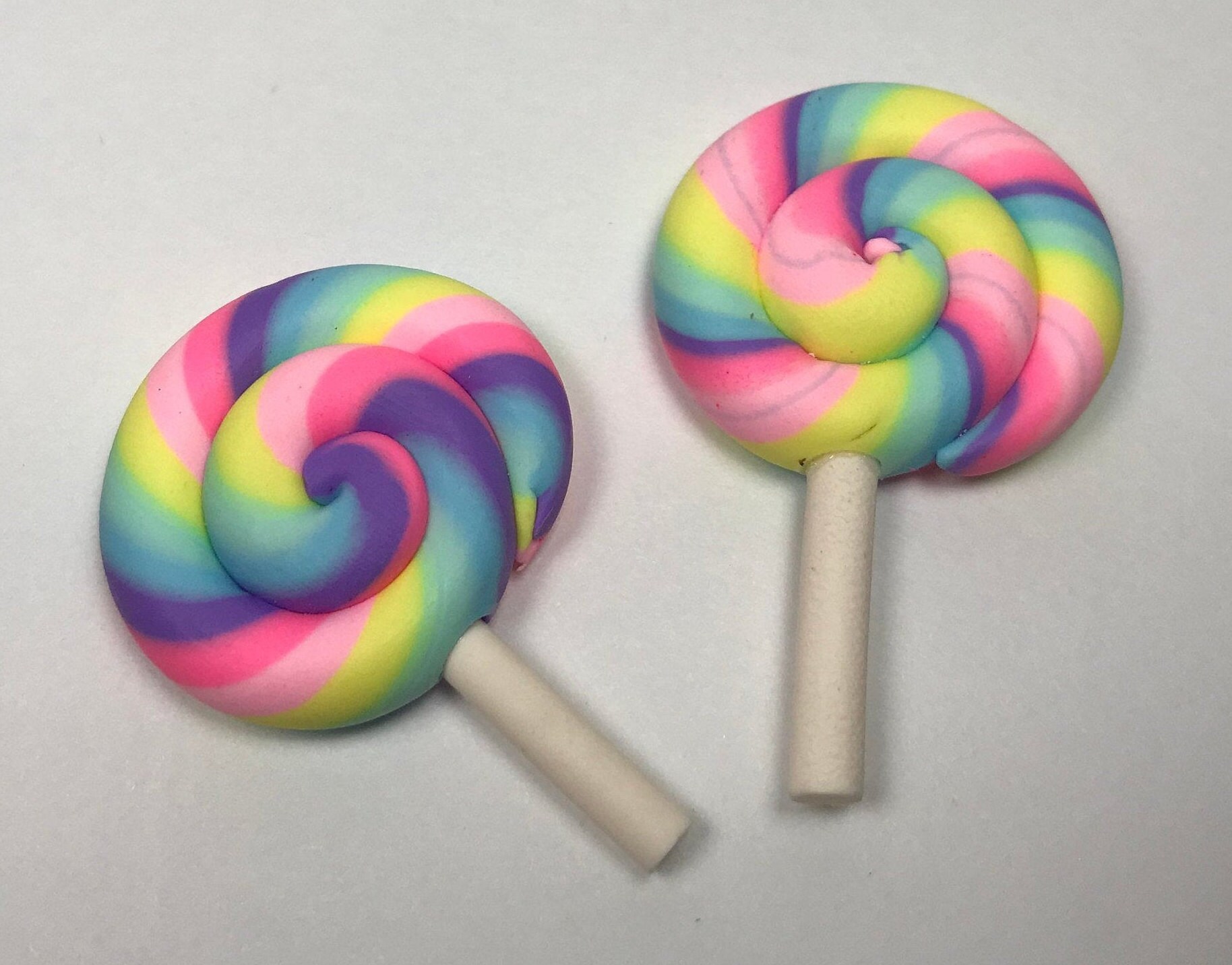 4pc Cute Colorful Lollipops Dollhouse Party Candy Miniature Lollipops  FG 