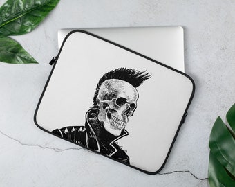 Punk Skeleton Laptop Sleeve