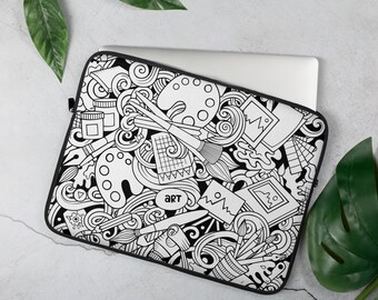 Art Doodle Laptop Sleeve