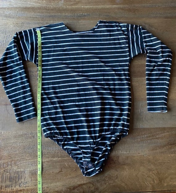 1990s LizWear striped bodysuit - image 10