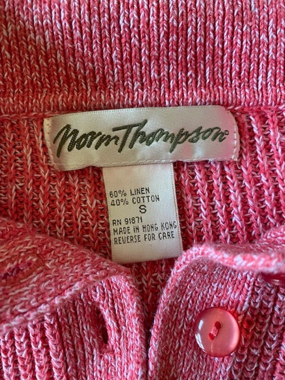 1990s Norm Thompson collared sweater top - image 10