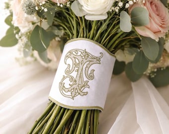 Emballage personnalisé pour bouquet de mariée