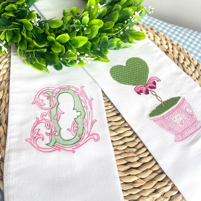 Valentine’s Day Wreath Sash, Monogram  Sash