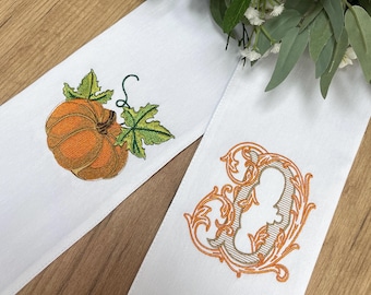 Thanksgiving Wreath Sash, Monogram Sash