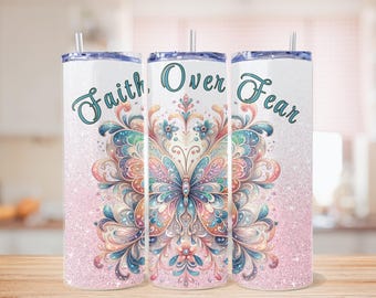 Faith PNG, 20oz Tumbler, Sublimation Tumbler, Tumbler Design, Tumbler Wrap, Inspirational Png, Christian Bible Verse Png, Christian Tumbler