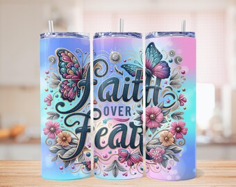 Faith PNG, 20oz Tumbler, Sublimation Tumbler, Tumbler Design, Tumbler Wrap, Inspirational Png, Christian Bible Verse Png, Christian Tumbler
