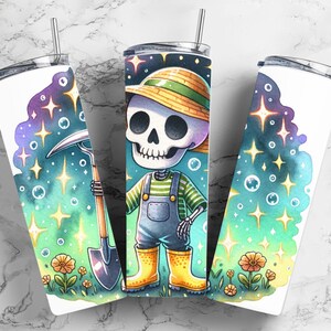 Hoeing Aint Easy PNG, Funny Gardening Clipart, Skeleton Gardener Sublimation Design, Trendy Plant UVDTF Transfer, Graphic Tee, Sticker File