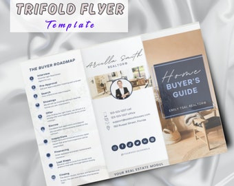 Real Estate Buyer's Roadmap: Trifold Marketing Template (Canva Editable)