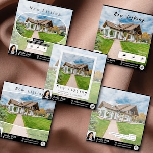 Sjablonen voor sociale media voor onroerend goed: nieuwe Canva-berichten voor advertenties