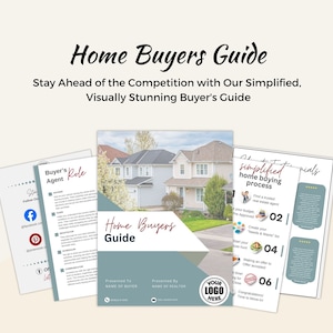 Home Buyer Guide: First-Time Roadmap, Real Estate Template (Editable Canva)