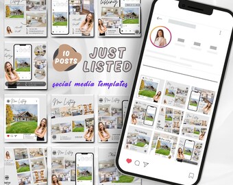 20 Just Listed Social Media Posts Templates | Just Listed Templates ...