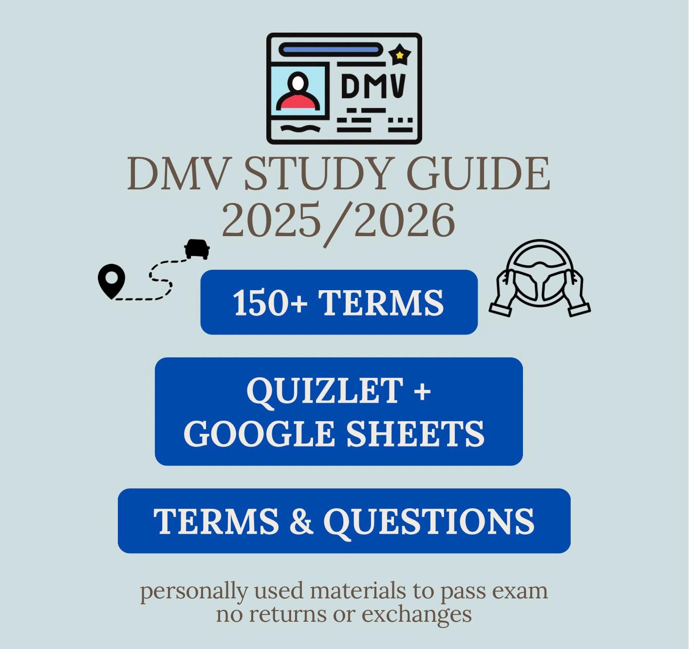California DMV Permit Test Study Guide, CA Written Test Prep, Driver ...