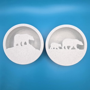 Difusor de aroma de oso polar impreso en 3D: contenedor ecológico para aceites esenciales