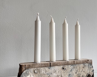 Advent wreath made from scaffold plank end caps | Candle holder | Handmade unique piece
