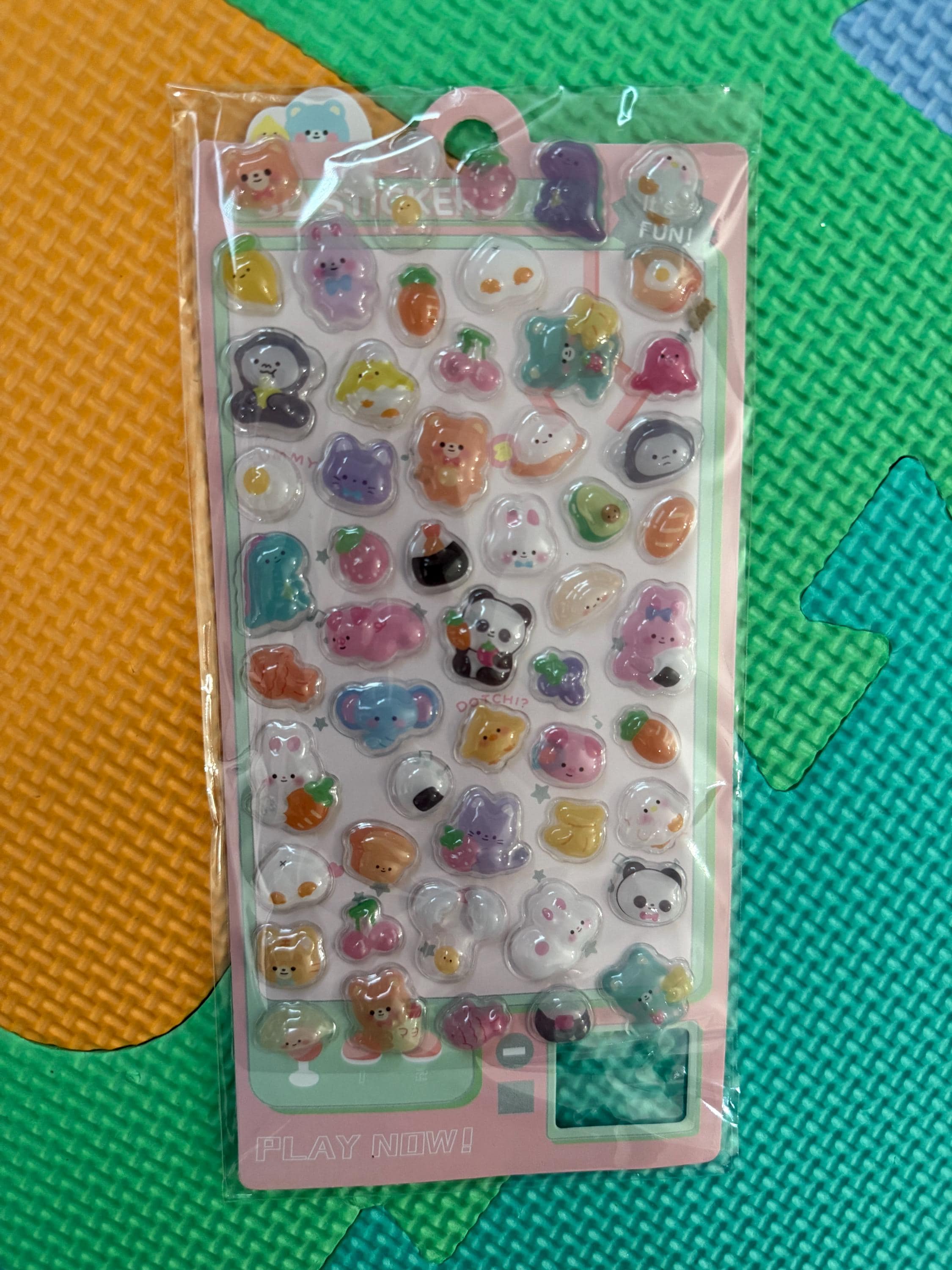 3D Embossed Cartoon Bubble Stickers – Playful Decor Accents - Etsy