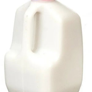 Carton Of Blue Lid Milk, Dolls House Miniatures Kitchen Accessory
