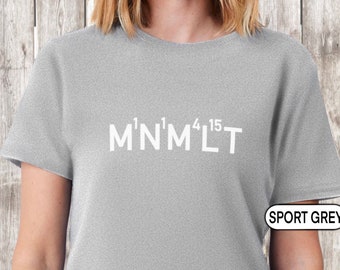 M1N1M4L15T t-shirt, Minimalist shirt, Minimalism, Minimal, Boho, Minimalist lifestyle, Gift for Minimalist, Minimal Tee, Positive shirt