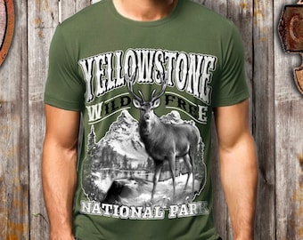 Yellowstone National Park Shirt Camping tee National Park Shirt Yellowstone Shirt Nature T Shirt Graphic Tee Hiking Vacation Nature tshirt