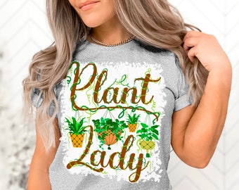 Plant Lady Shirt Potted Plant Woman addict Tee Plant Lover Gift Shirt Gardening Plant Mom Funny Humor House Plants Botanical Tshirt Nature