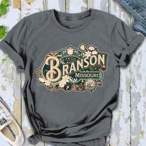 Branson Shirt Tshirt Gift Him Her Missouri Tee City Home Vacation State Unisex Adventure Women Men Shirt Road trip Vintage Antique Style Tee image 6