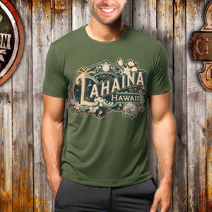 Lahaina Shirt Tshirt Gift Him Her Hawaii Tee City Home Vacation State Unisex Adventure Women Men Shirt Road trip Vintage Antique Style Tee image 2