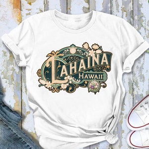 Lahaina Shirt Tshirt Gift Him Her Hawaii Tee City Home Vacation State Unisex Adventure Women Men Shirt Road trip Vintage Antique Style Tee image 3